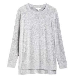 Market & Spruce Heathered Gray Women’s Sweater Size S-EUC
